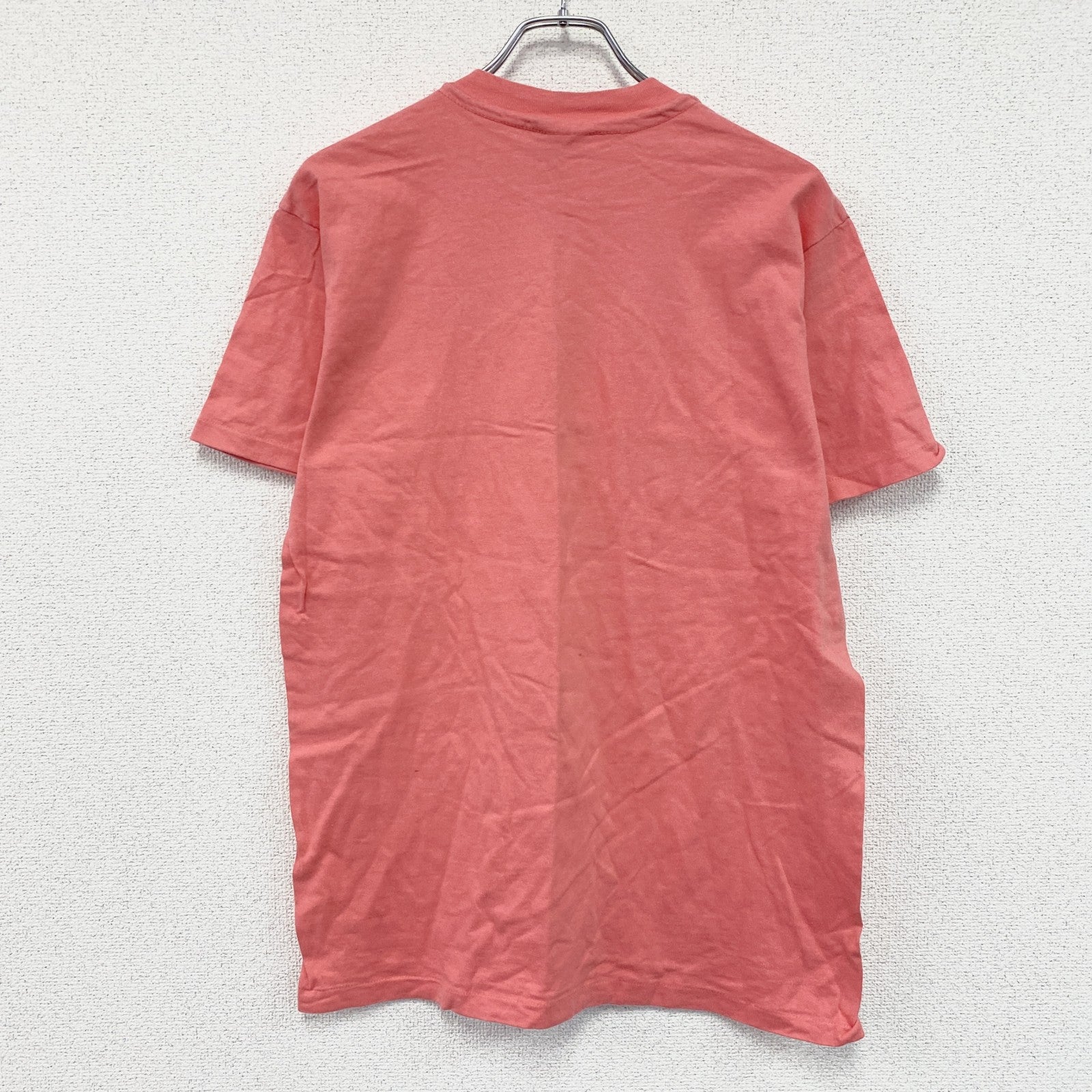 Hanes　ヘインズ　BEEFY-T　半袖プリントTシャツ　シングルステッチ　赤　レッド　Lサイズ