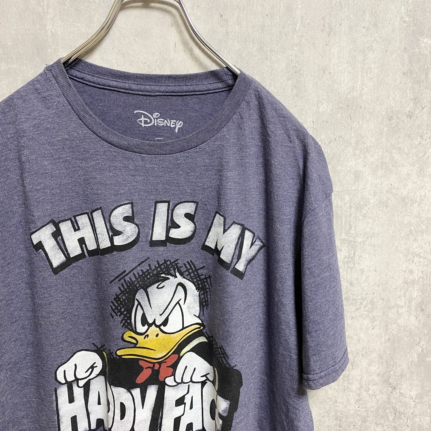 古着 used　Disney ディズニー　Donald Duck ドナルドダック　半袖プリントＴシャツ　クルーネック　キャラクター
