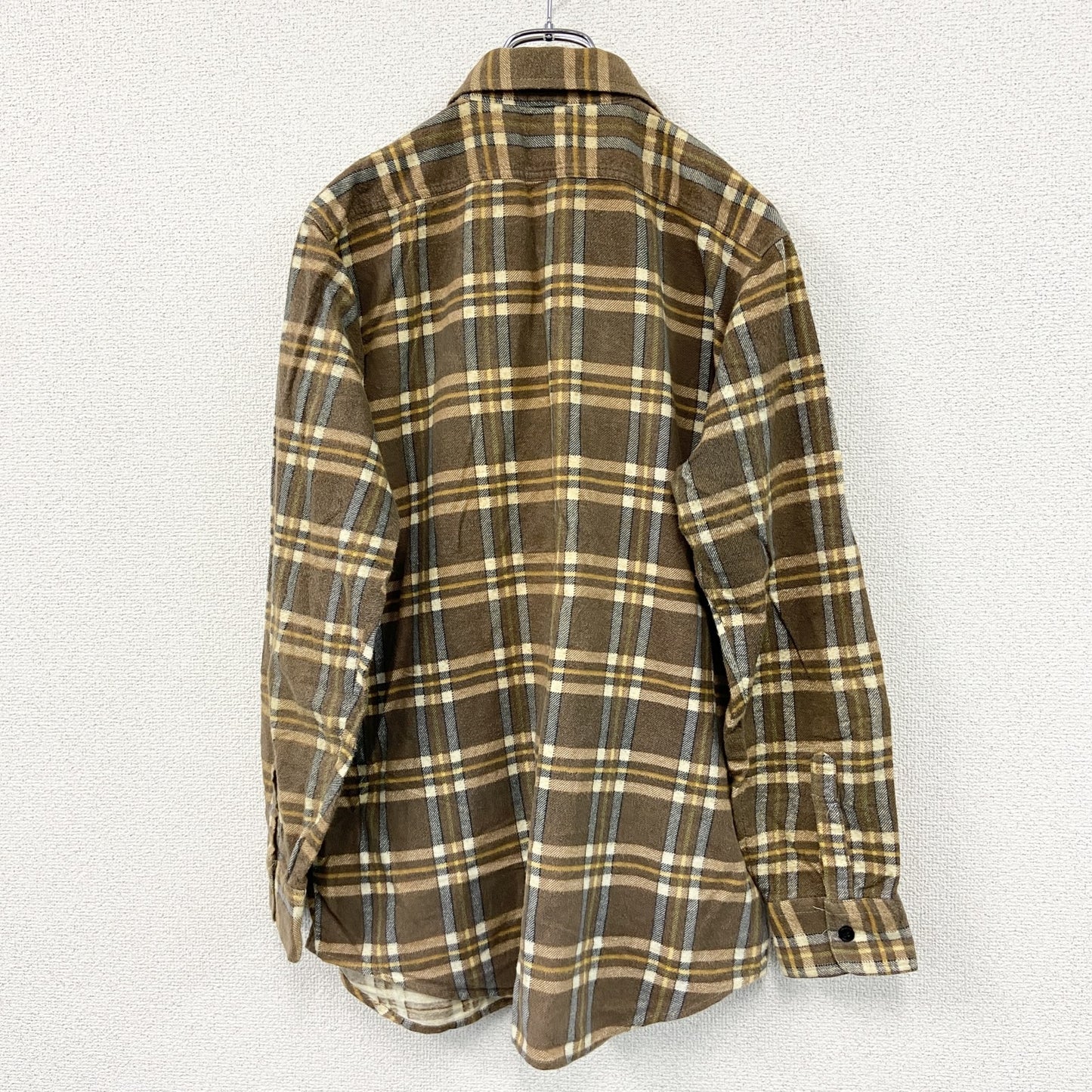 LAIDBACK　長袖ネルシャツ　チェック柄　マルチカラー