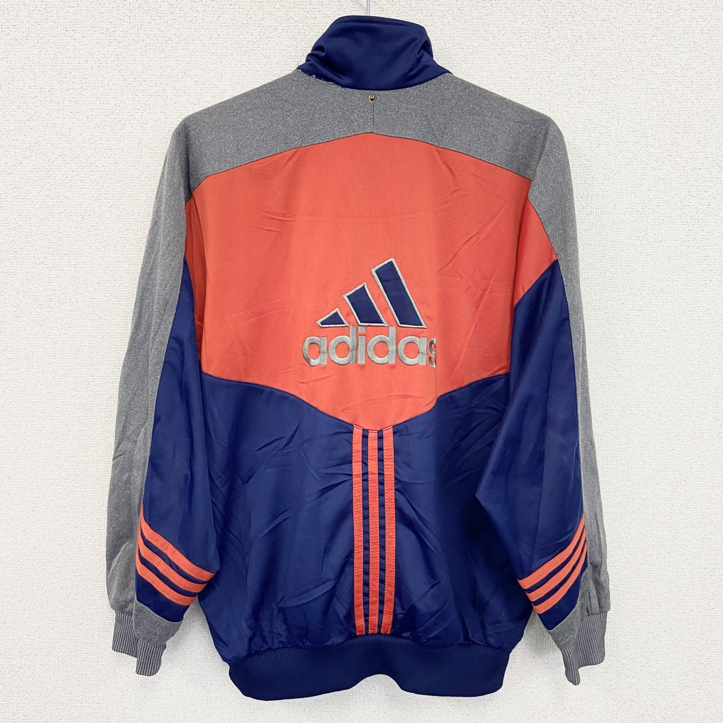 90s　adidas　アディダス　フルジップトラックジャケット/ジャージ　ヴィンテージ　マルチカラー　Mサイズ