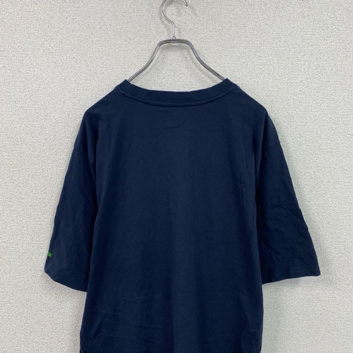 Reebok　リーボック　半袖プリントTシャツ　ネイビー　XLサイズ