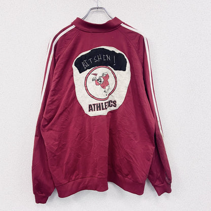 ～90s　adidas　アディダス　ATPタイプ　トラックジャケット/ジャージ　リメイク　赤　レッド　XLサイズ