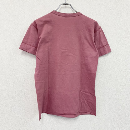 Healthknit　ヘルスニット　半袖ヘンリーネックTシャツ　ボルドー　Lサイズ