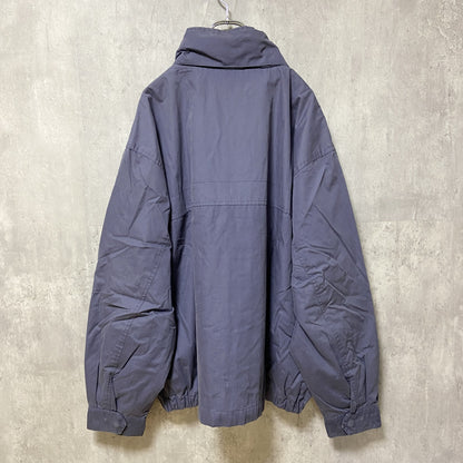 古着 used　ST.JOHN'S BAY セントジョンズベイ　長袖ナイロンジャケット　くすみカラー　青　XXLサイズ