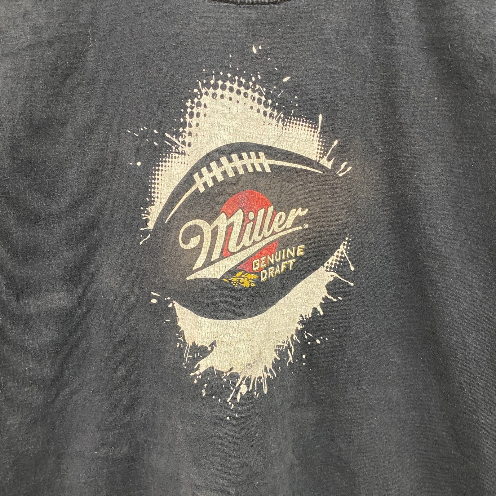FRUIT OF THE LOOM　フルーツオブザルーム　半袖プリントTシャツ　企業T　黒　ブラック　Lサイズ