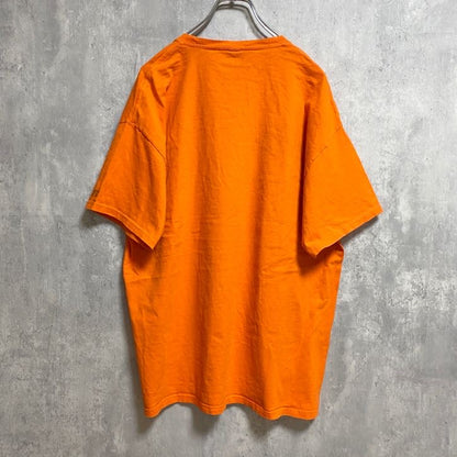 古着 used　RUSSELL　Auburn University　半袖カレッジロゴプリントTシャツ　オレンジ　XLサイズ