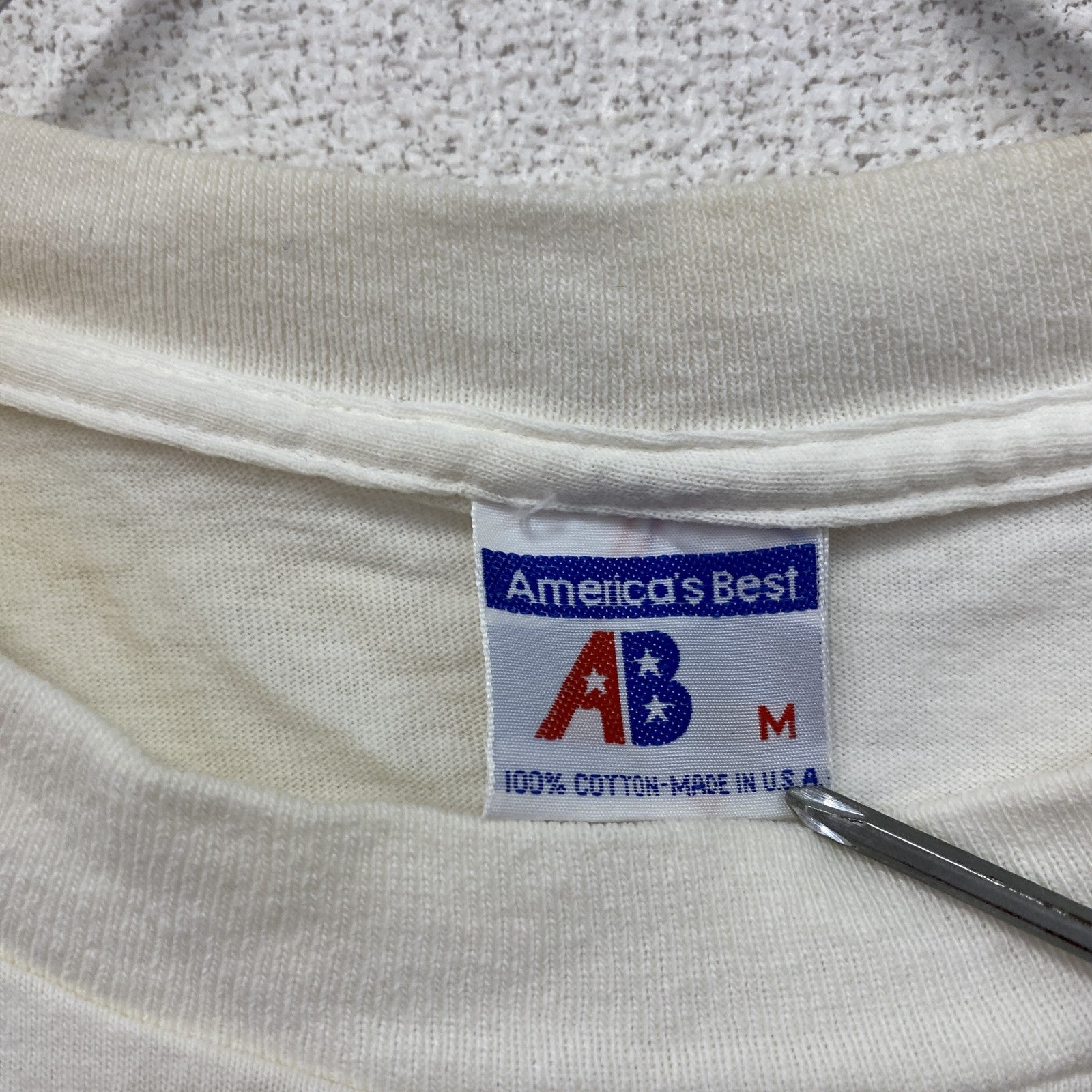 America's Best　半袖Tシャツ　シングルステッチ　白　ホワイト　Mサイズ