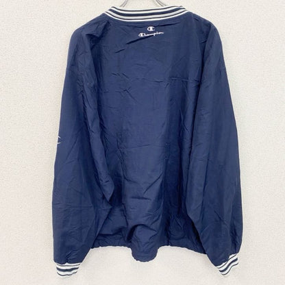 90s　champion　チャンピオン　プルオーバージャケット　ヴィンテージ　紺　ネイビー　XLサイズ