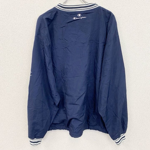 90s　champion　チャンピオン　プルオーバージャケット　ヴィンテージ　紺　ネイビー　XLサイズ