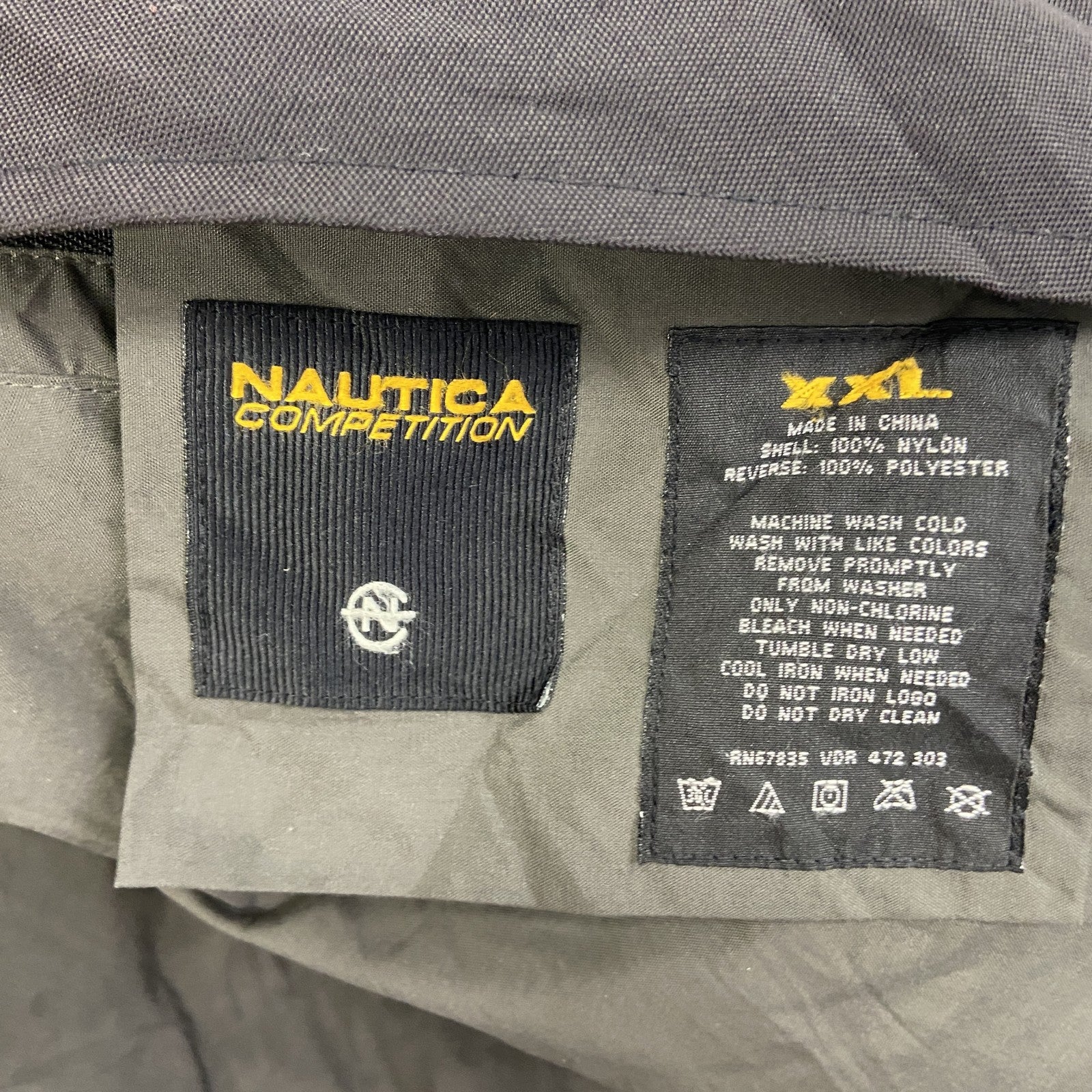 NAUTICA　ノーティカ　フルジップナイロンジャケット　灰色　グレー　XXLサイズ