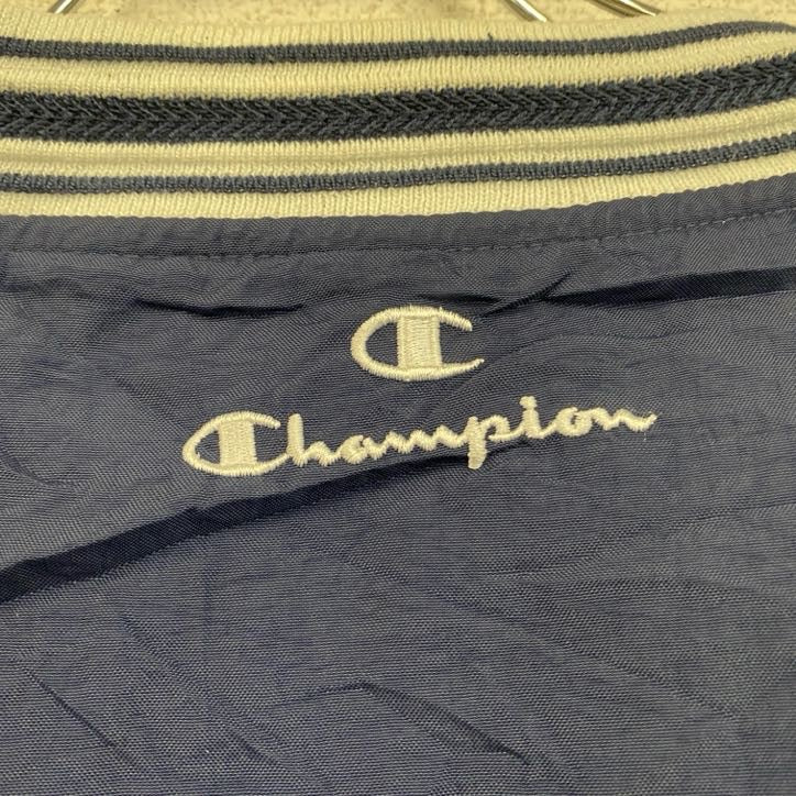 90s　champion　チャンピオン　プルオーバージャケット　ヴィンテージ　紺　ネイビー　XLサイズ