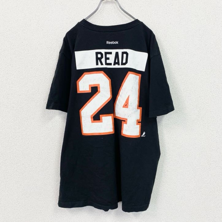 Reebok　リーボック　半袖プリントTシャツ　黒　ブラック　2XLサイズ