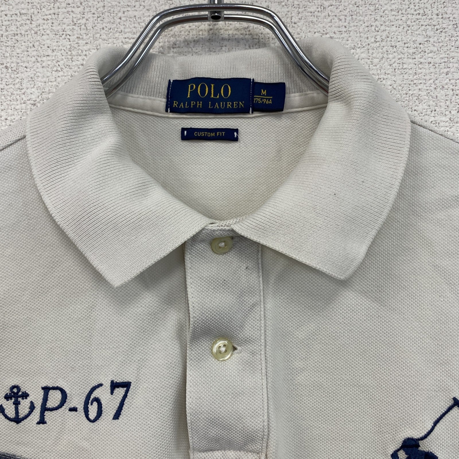 Polo Ralph Lauren　ポロラルフローレン　半袖ポロシャツ　ビックポニー　白　ホワイト　Mサイズ