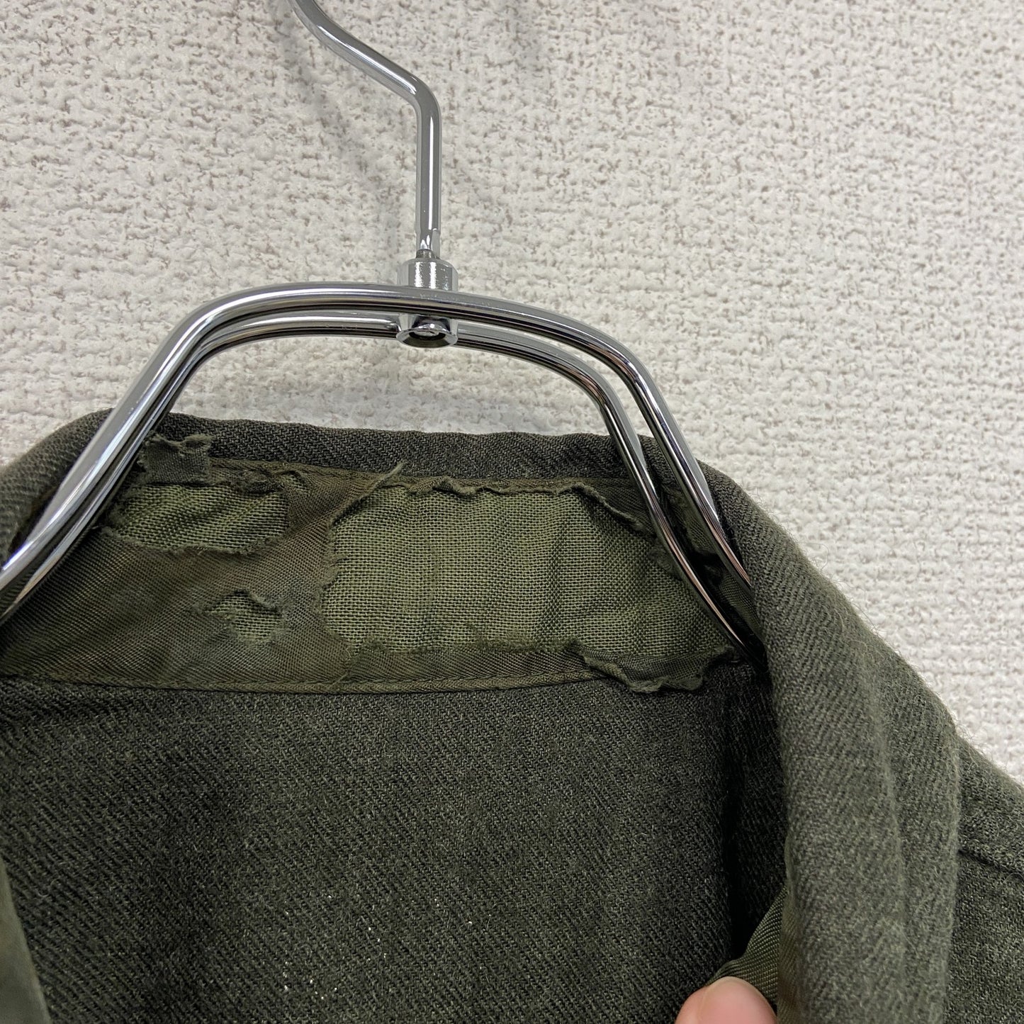 長袖シャツジャケット　緑　グリーン