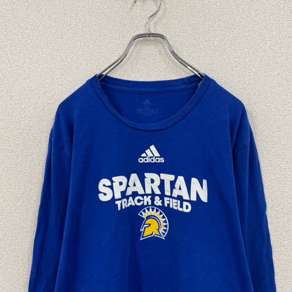 adidas　アディダス　長袖Tシャツ　ロンT　青　ブルー　XLサイズ