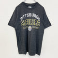 古着 used　NFL　半袖オフィシャルプリントTシャツ　ピッツバーグスティーラーズ　STEELERS　アメフト　グレー　Sサイズ