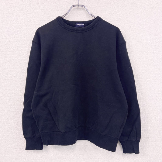 ～00s　OLD UNIQLO　オールドユニクロ　スウェット/トレーナー　ヴィンテージ　黒　ブラック　Lサイズ