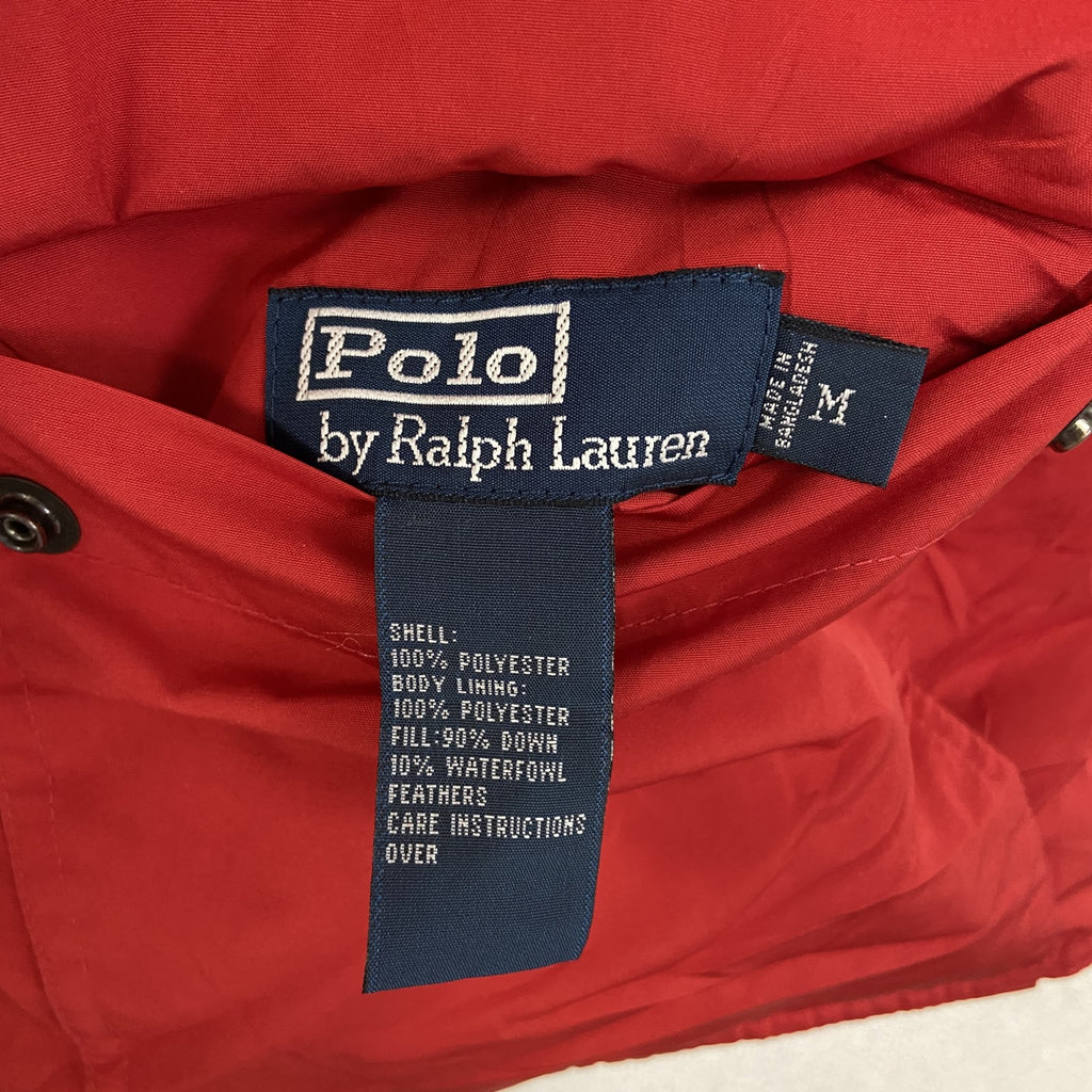 Polo by Ralph Lauren　ポロバイラルフローレン　リバーシブルダウンベスト　赤　レッド　黒　ブラック　Mサイズ