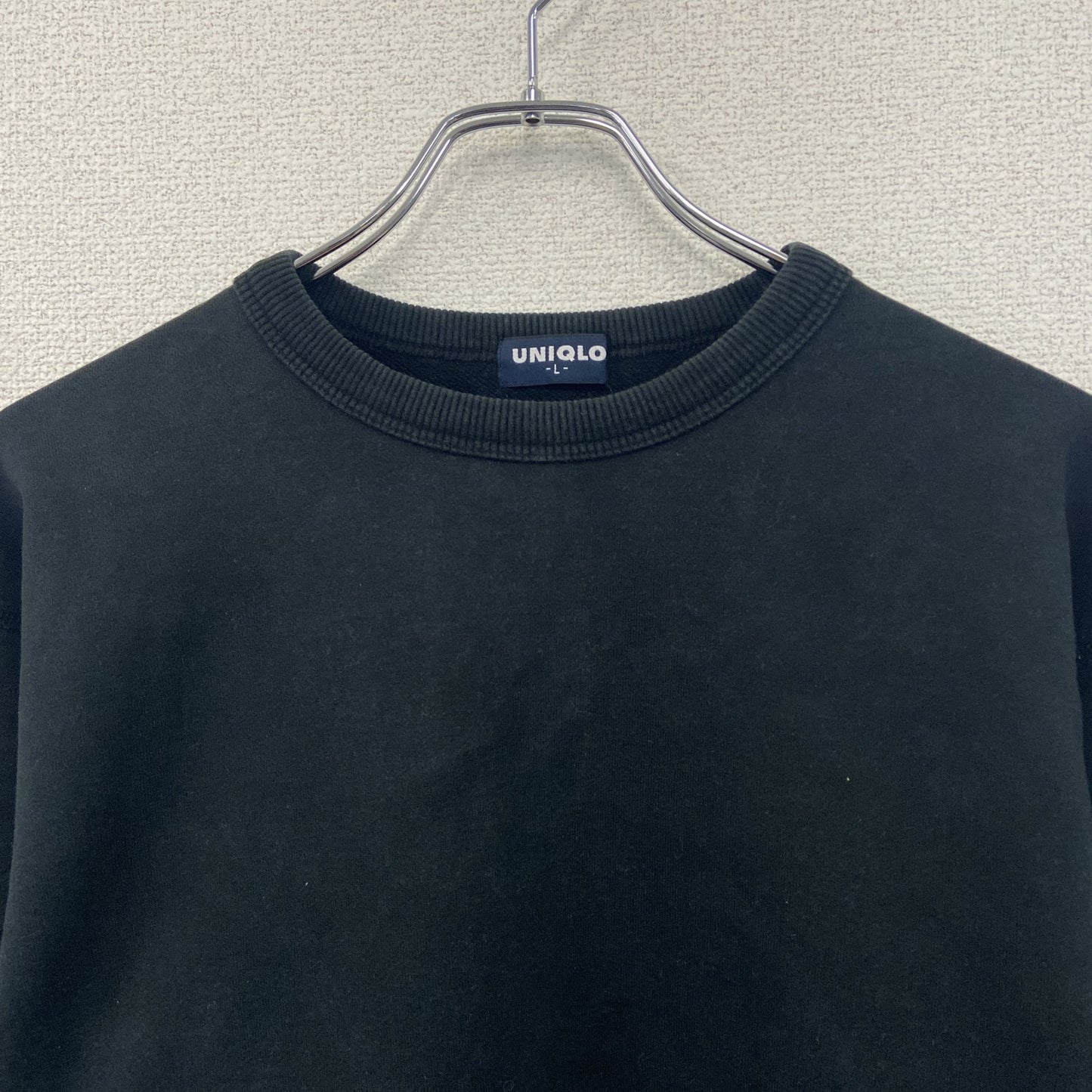 ～00s　OLD UNIQLO　オールドユニクロ　スウェット/トレーナー　ヴィンテージ　黒　ブラック　Lサイズ