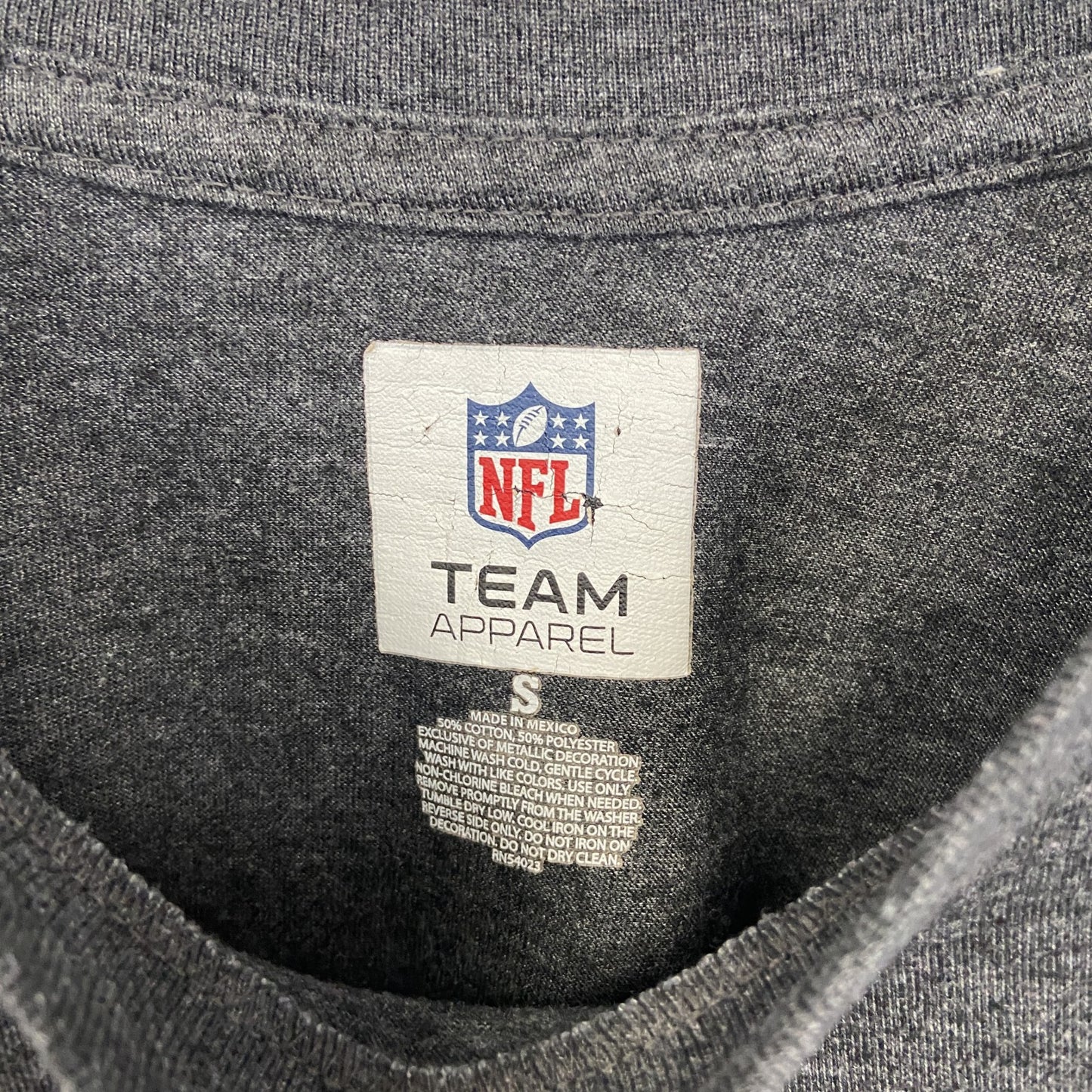 古着 used　NFL　半袖オフィシャルプリントTシャツ　ピッツバーグスティーラーズ　STEELERS　アメフト　グレー　Sサイズ