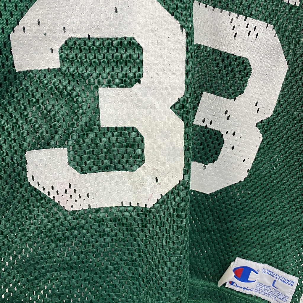90s　Champion　チャンピオン　半袖プリントTシャツ　ゲームシャツ　JACKSON　緑　グリーン　Lサイズ