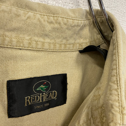 REDHEAD　長袖シャツジャケット　ベージュ　Sサイズ