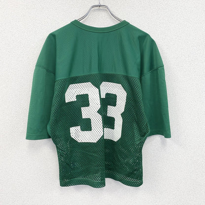 90s　Champion　チャンピオン　半袖プリントTシャツ　ゲームシャツ　JACKSON　緑　グリーン　Lサイズ