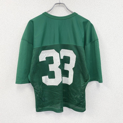 90s　Champion　チャンピオン　半袖プリントTシャツ　ゲームシャツ　JACKSON　緑　グリーン　Lサイズ