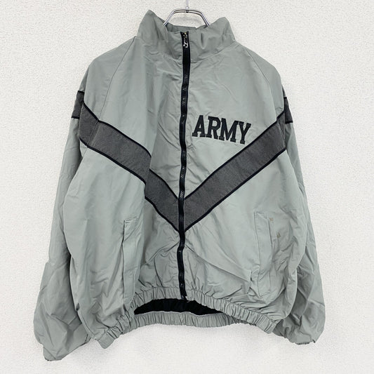 90s　U.S.ARMY　IPFU　トレーニングジャケット　ナイロンジャケット　ミリタリー　米軍　ヴィンテージ　カーキ　Mサイズ