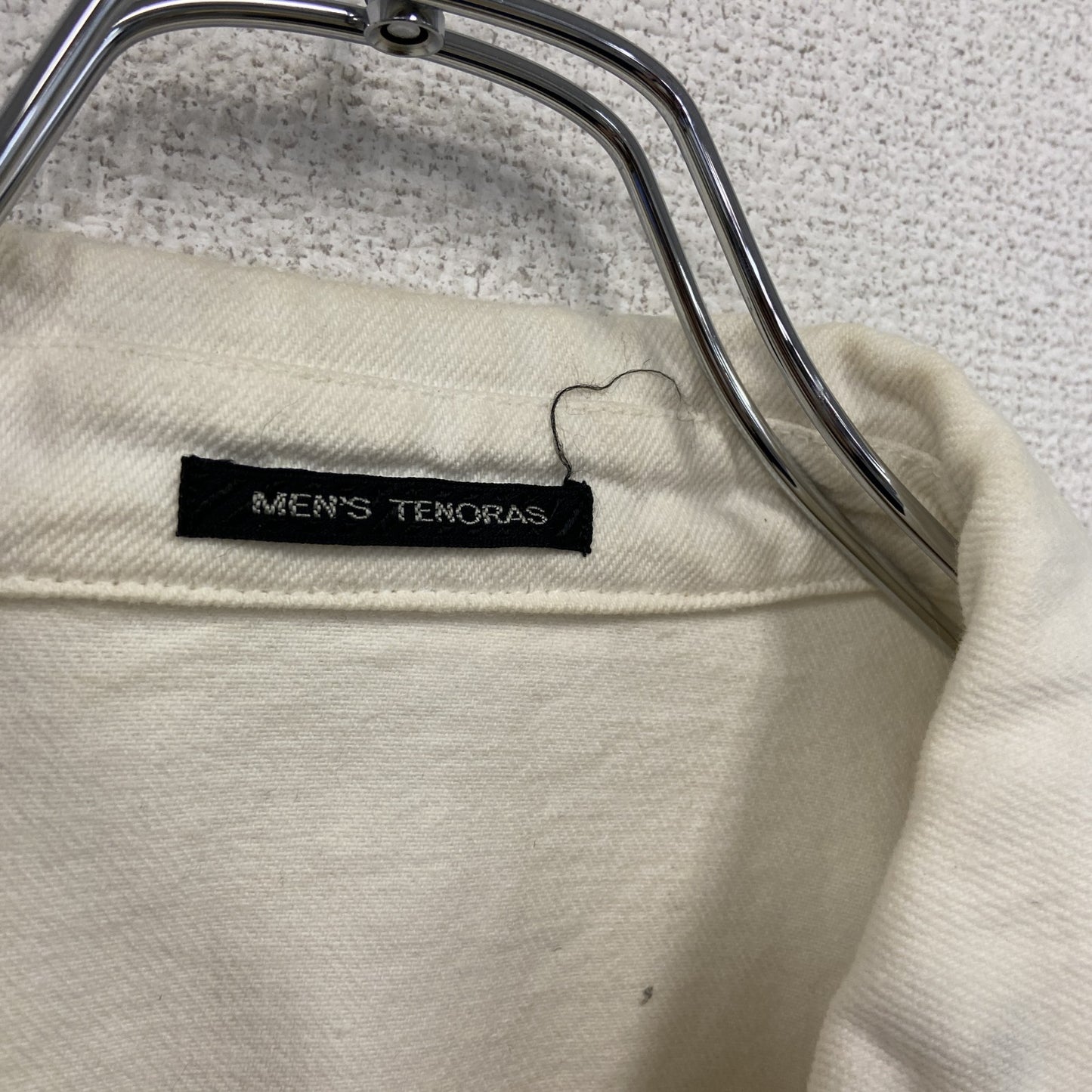MEN'S TENORAS　長袖シャツジャケット　白　ホワイト　Lサイズ
