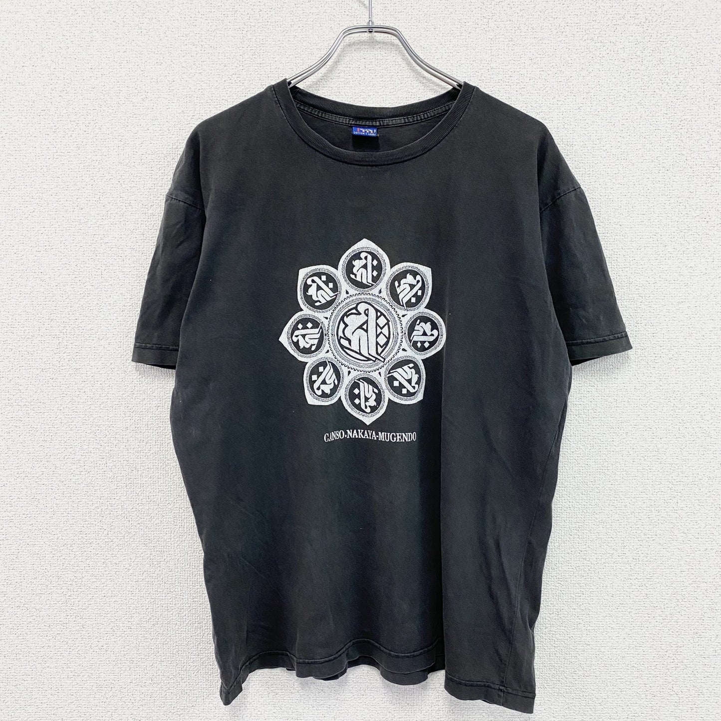 Team　半袖プリントTシャツ　黒　ブラック　