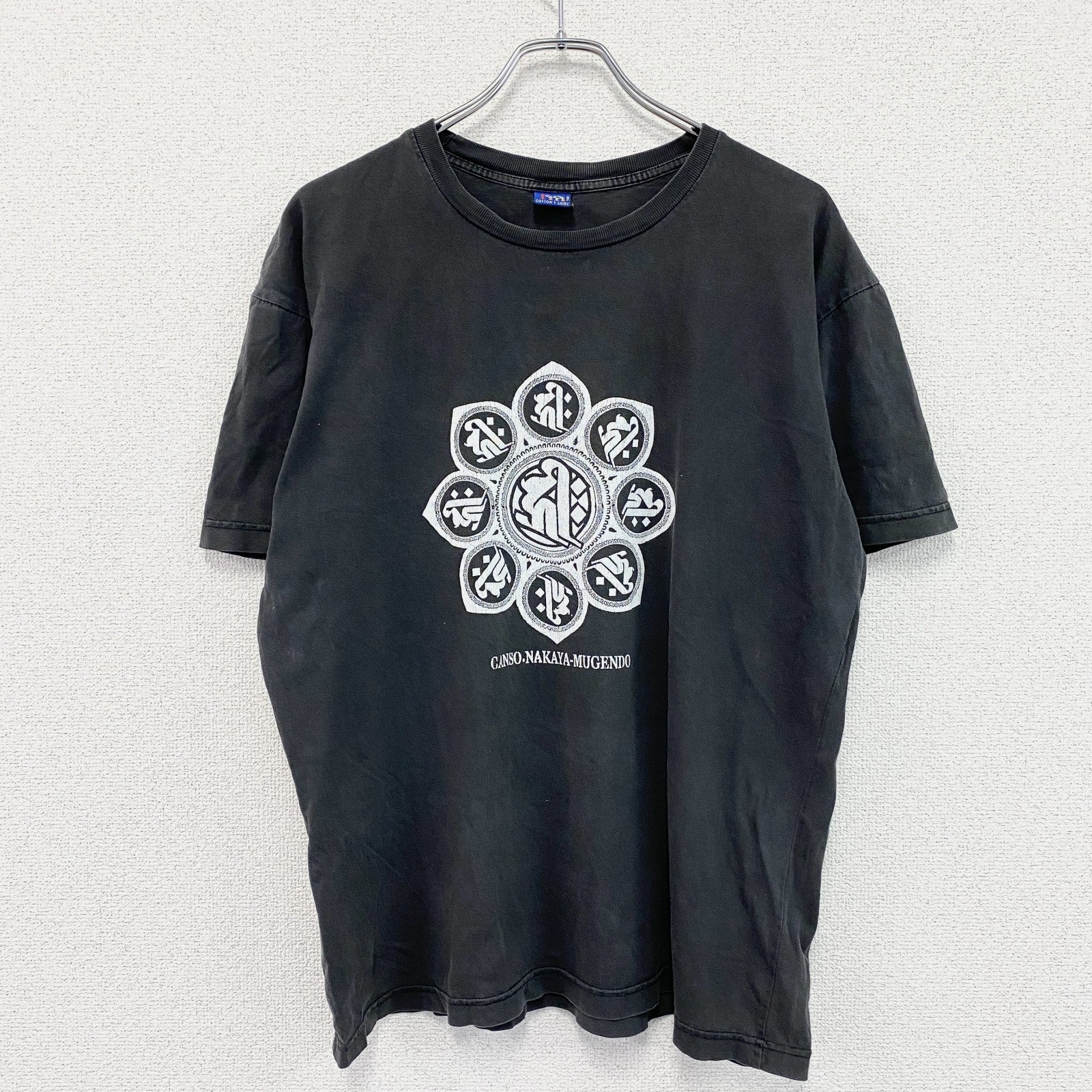 Team　半袖プリントTシャツ　黒　ブラック　