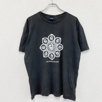 Team　半袖プリントTシャツ　黒　ブラック　