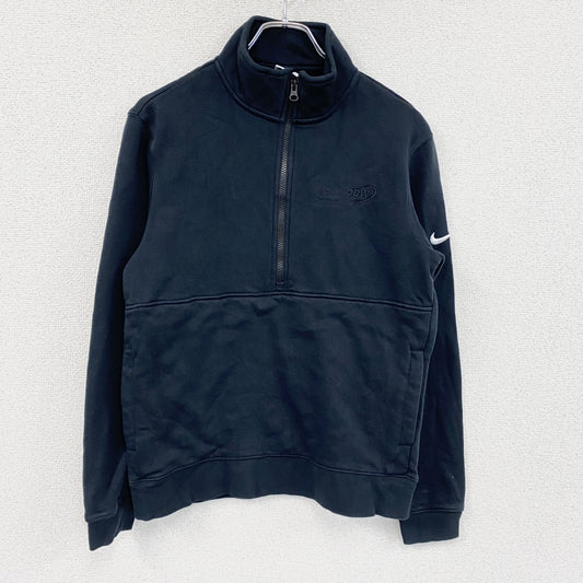 NIKE　ナイキ　ハーフジップスウェット/トレーナー　スウッシュ　黒　ブラック　Lサイズ