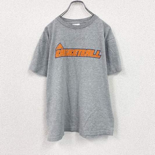 adidas　アディダス　半袖プリントTシャツ　灰色　グレー　Mサイズ