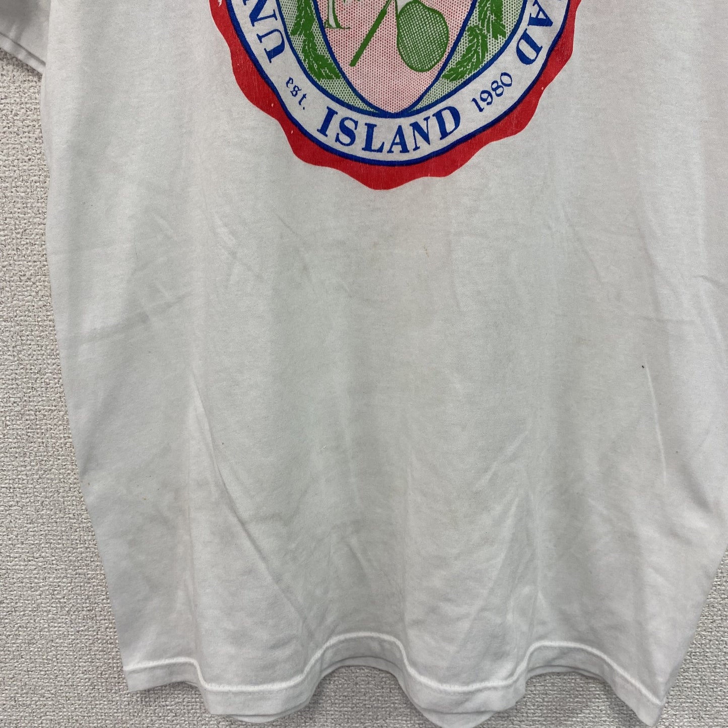 Stedman　ステッドマン　半袖プリントTシャツ　シングルステッチ　白　ホワイト　Lサイズ　