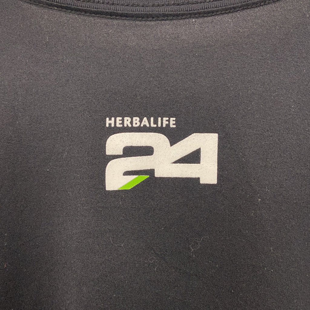 古着 used　NIKE ナイキ　半袖プリントTシャツ　DRI-FIT　クルーネック　スウッシュロゴ　黒　ブラック　XLサイズ