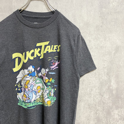 古着 used　Disney　ディズニー　DUCK TALES　半袖オフィシャルプリントTシャツ　グレー　レトロデザイン　Sサイズ