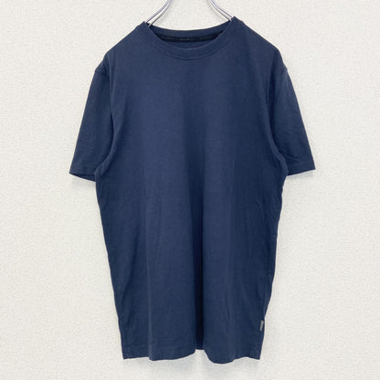 古着 used　Eddie Bauer エディバウアー　半袖無地Tシャツ　クルーネック　シンプル　ノームコア　ネイビー　Mサイズ