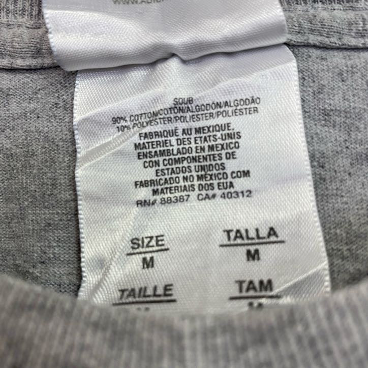 adidas　アディダス　半袖プリントTシャツ　灰色　グレー　Mサイズ