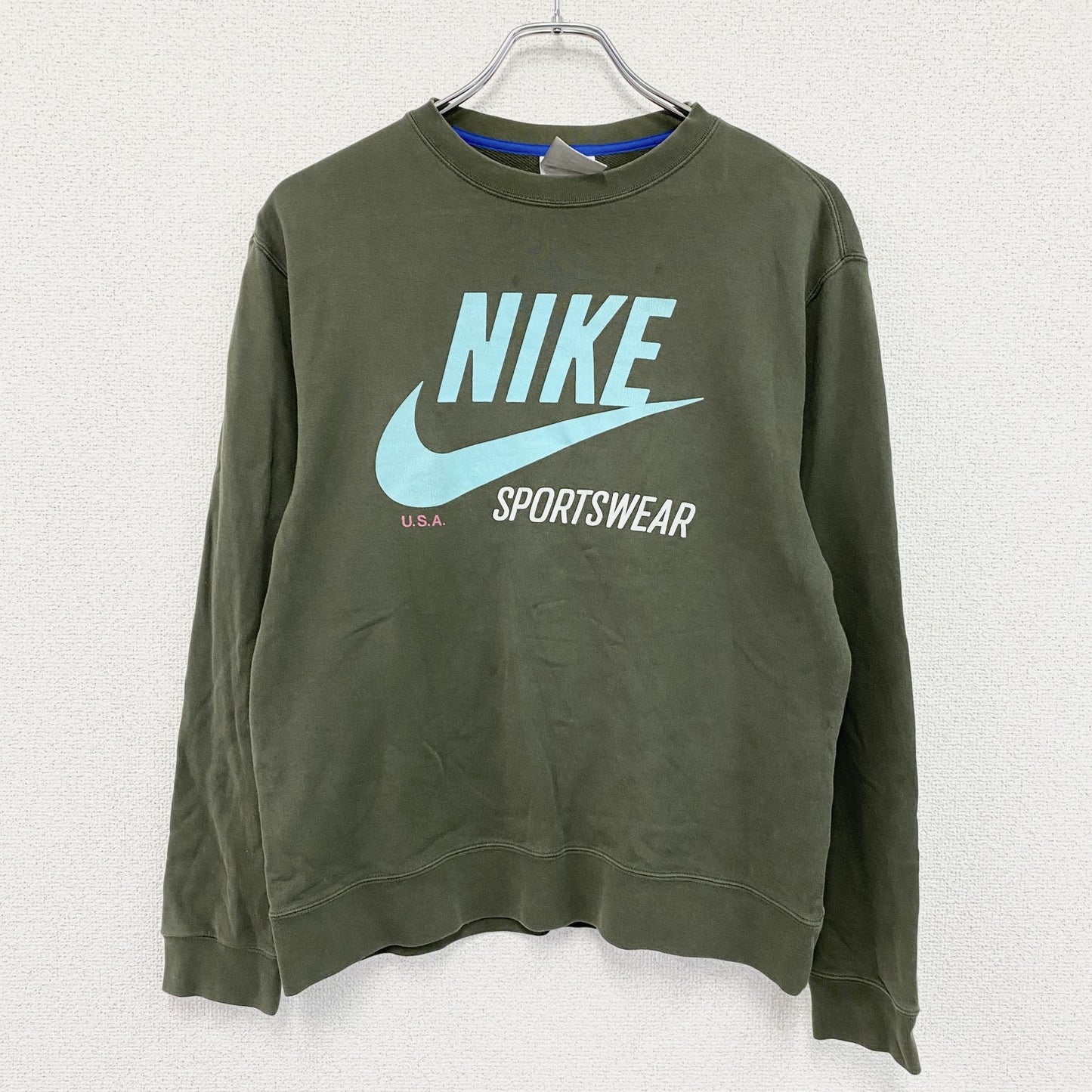 NIKE　ナイキ　スウェット/トレーナー　カーキ　Lサイズ