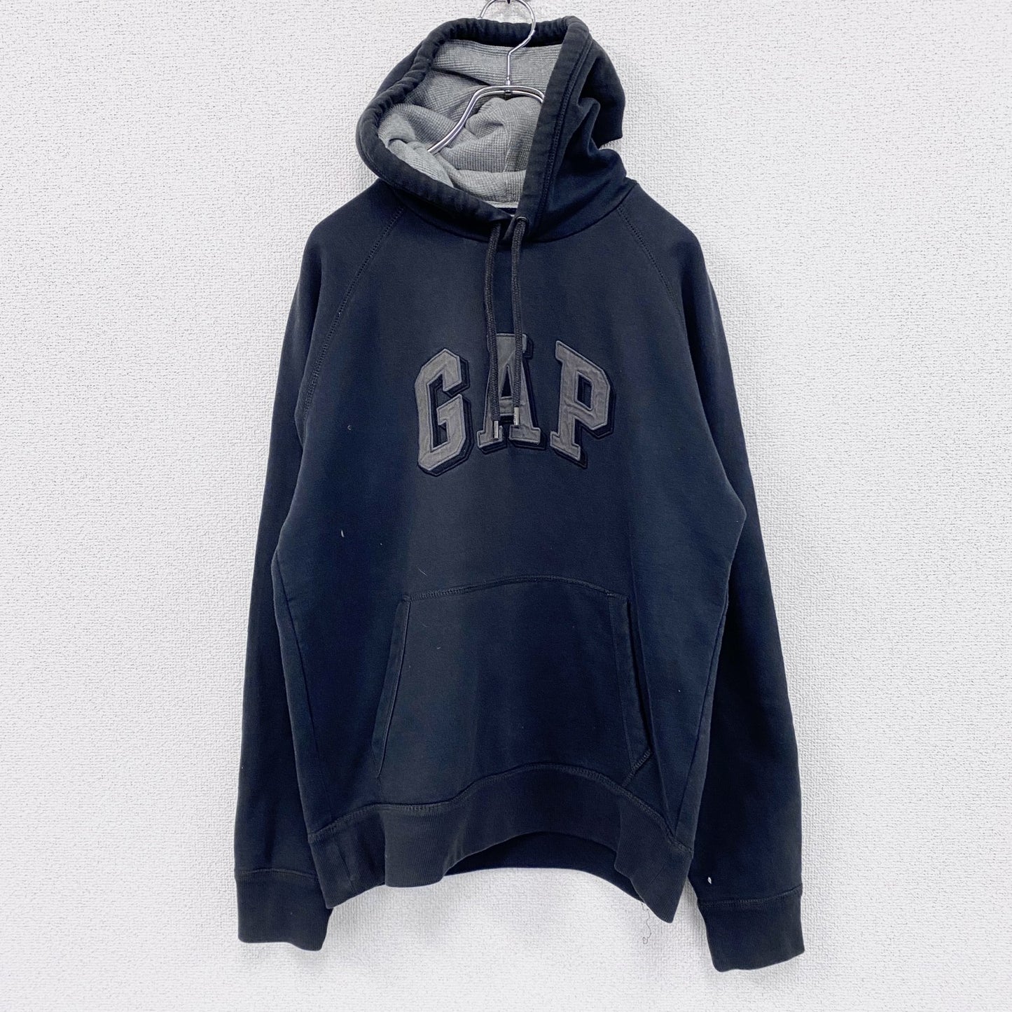 GAP　ギャップ　スウェットパーカー/フーディー　裏フリース　黒　ブラック　Mサイズ