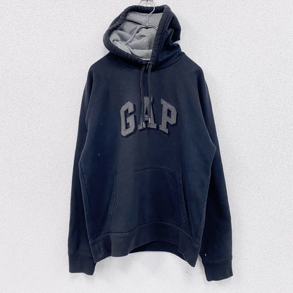 GAP　ギャップ　スウェットパーカー/フーディー　裏フリース　黒　ブラック　Mサイズ