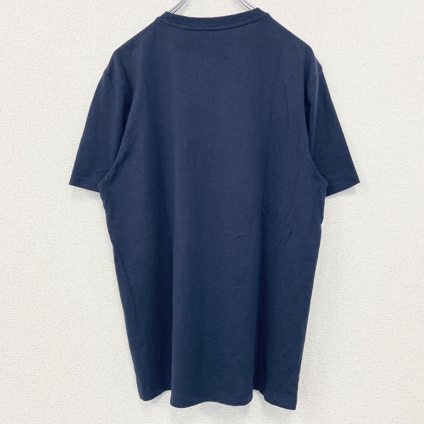 古着 used　Eddie Bauer エディバウアー　半袖無地Tシャツ　クルーネック　シンプル　ノームコア　ネイビー　Mサイズ