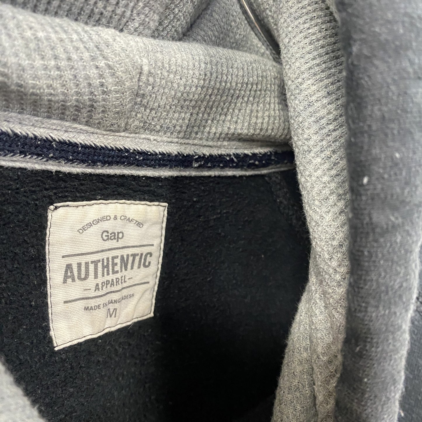 GAP　ギャップ　スウェットパーカー/フーディー　裏フリース　黒　ブラック　Mサイズ