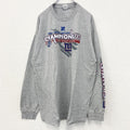古着 used　NFL　2007　長袖オフィシャルプリントTシャツ　ロンT　アメフト　クルーネック　レトロ　グレー　XLサイズ