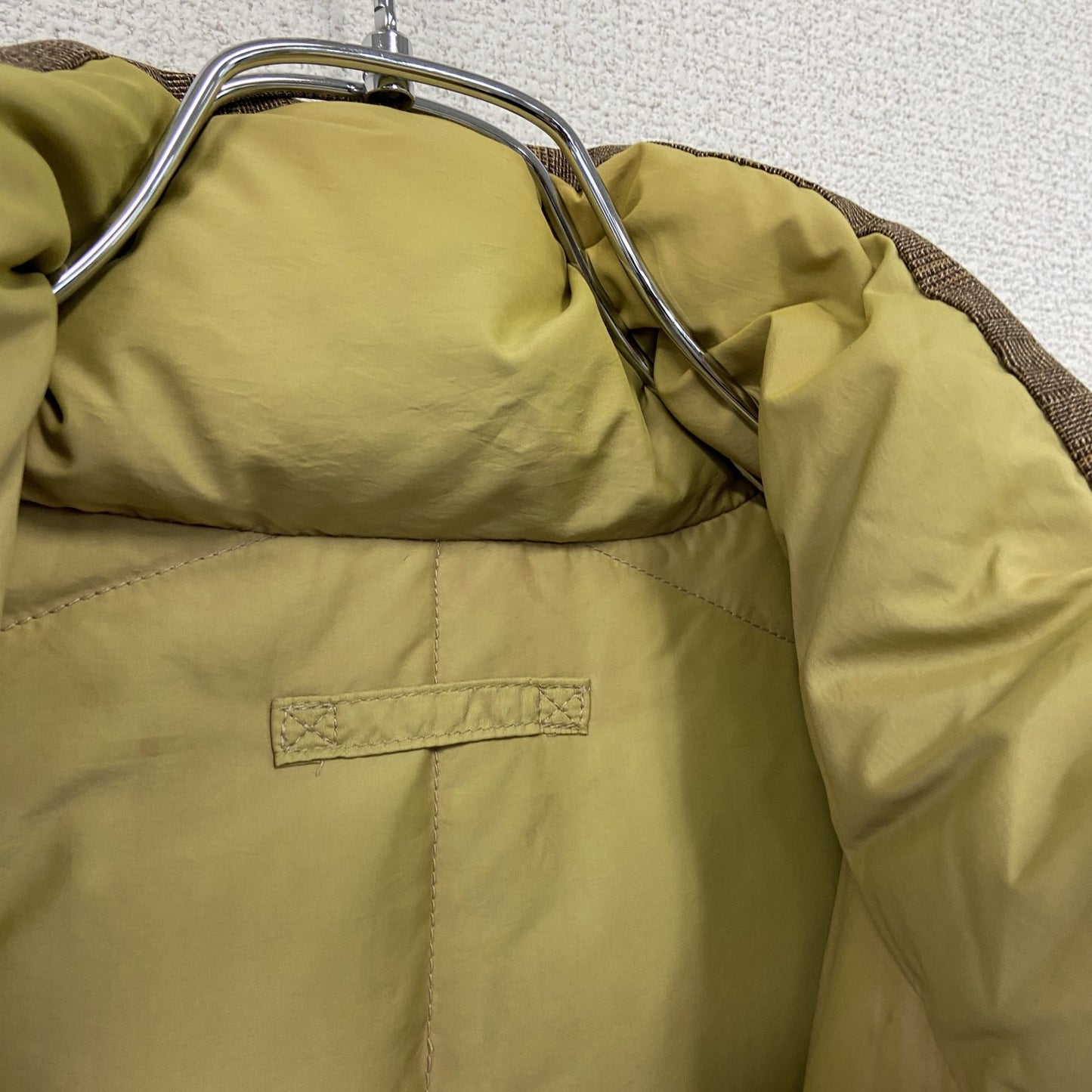 Eddie Bauer　エディーバウアー　ダウンフェザージャケット　ダウン85%　リバーシブル　ブラウン　ベージュ　Sサイズ