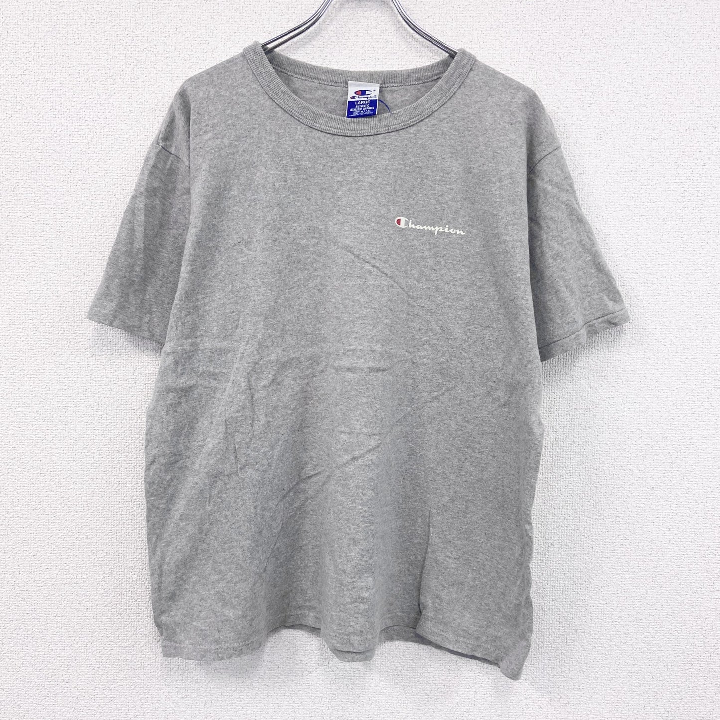 90s　Champion　チャンピオン　半袖Tシャツ　ヴィンテージ　灰色　グレー　Lサイズ