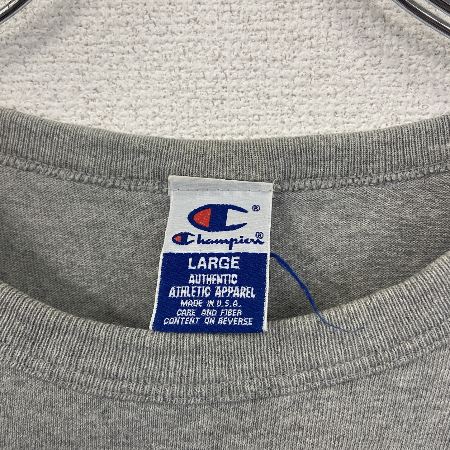 90s　Champion　チャンピオン　半袖Tシャツ　ヴィンテージ　灰色　グレー　Lサイズ