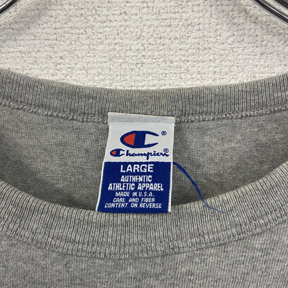 90s　Champion　チャンピオン　半袖Tシャツ　ヴィンテージ　灰色　グレー　Lサイズ